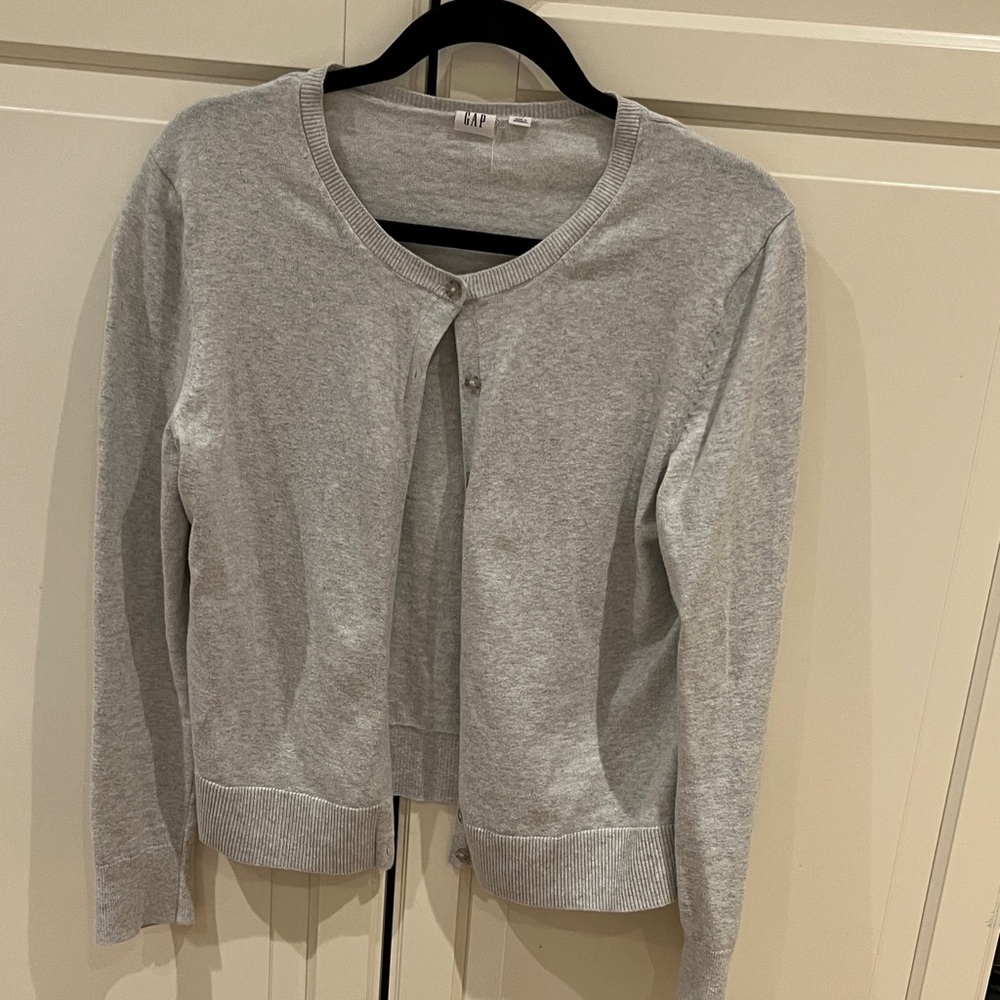 GAP Gray Women's Cardigan Sweater